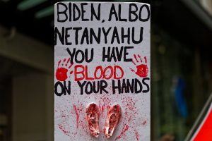 Protest sign Melbourne.