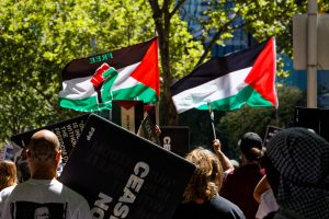 Ceasefire now rally Melbourne.