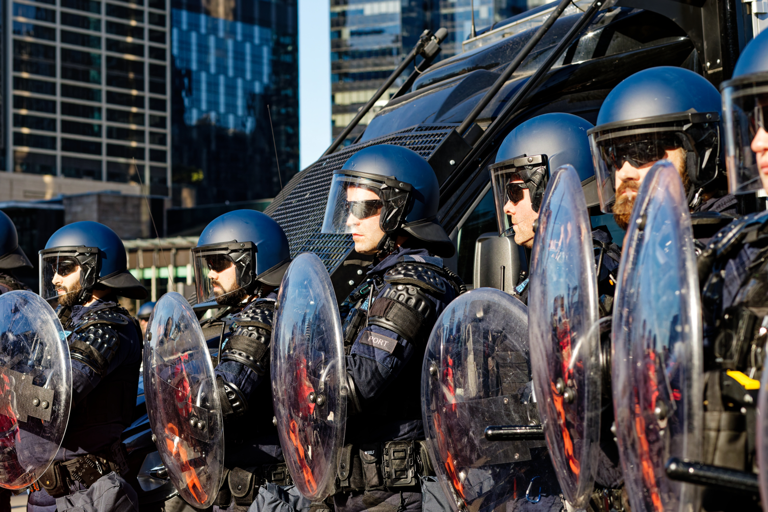 Allan pits riot squad against Melbourne #MarchForHumanity families